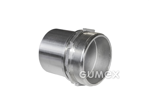 Toulec s hladkým trnem 80mm, vnější závit BSPP 3", 16bar, nerezová ocel